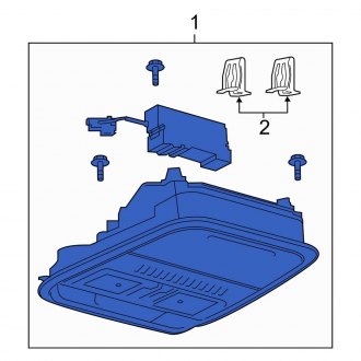 New OEM Upper Overhead Console Fits, 2020-2022 Lincoln Corsair - Part # LJ7Z78519A70DU