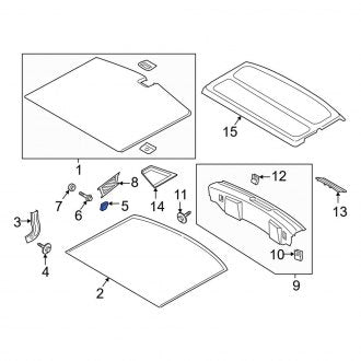 New OEM Genuine Lincoln, Rear Tie Down Hook - Part # LJ7Z78550A74D