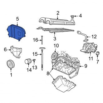 New OEM Upper Engine Timing Cover Fits, 2001-2004 Ford Escape - Part # YS4Z6019DA