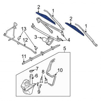 New OEM Windshield Wiper Blade Fits, 2001-2003 Ford Escape - Part # YL8Z17528AB