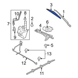 New OEM Windshield Wiper Blade Fits, 2008-2012 Ford Escape - Part # 9L8Z17528AA