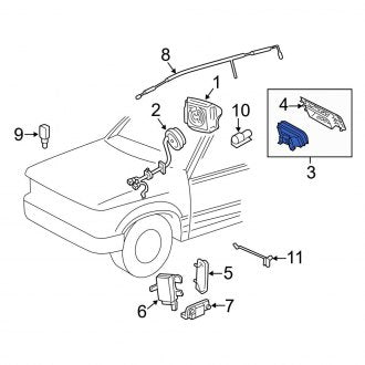 New OEM Upper Instrument Panel Air Bag Fits, 2008 Ford Escape - Part # 8L8Z78044A74AF