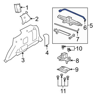 New OEM Wheel Lug Wrench Fits, 2008-2012 Ford Escape - Part # 8L8Z17035A