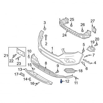 New OEM Valance Panel Screw Fits, 2013-2018 Ford C-MAX - Part # W506964S303