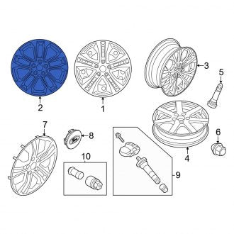 New OEM Wheel Fits, 2020-2023 Ford Escape - Part # LJ6Z1015A