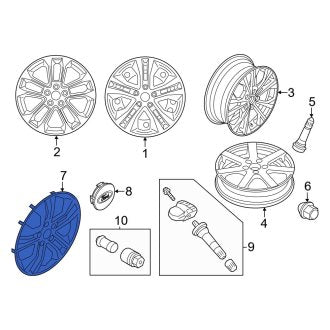 New OEM Wheel Cover Fits, 2020-2023 Ford Escape - Part # LJ6Z1130A