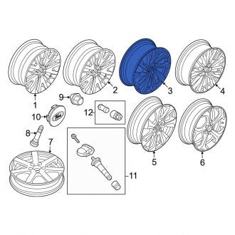 New OEM Wheel Fits, 2020-2024 Ford Escape - Part # LJ6Z1007F