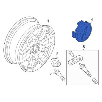 New OEM Wheel Cap Fits, 2021-2024 Ford Bronco - Part # M2DZ1130A