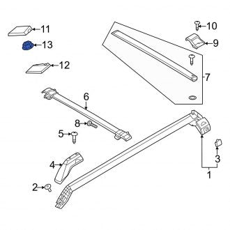 New OEM Upper Roof Molding Nut Fits, 2021-2024 Ford Bronco - Part # W717173S450B