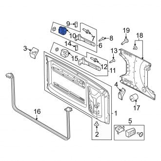 New OEM Upper Tailgate Hinge Bracket Fits, 2021-2024 Ford Bronco - Part # M2DZ7842942A