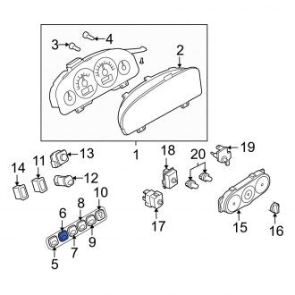 New OEM Window Defroster Switch Fits, 2005 Ford Escape - Part # 3L8Z18C621AA