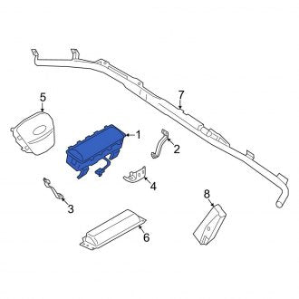 New OEM Upper Instrument Panel Air Bag Fits, 2022-2024 Ford Maverick - Part # NZ6Z26044A74A