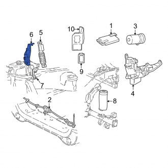 New OEM Upper Suspension Ride Height Sensor Bracket Fits, 2002 Lincoln Blackwood - Part # 2C6Z5A900AA