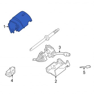 New OEM Upper Steering Column Cover Fits, 2002 Lincoln Blackwood - Part # F75Z3530AAA