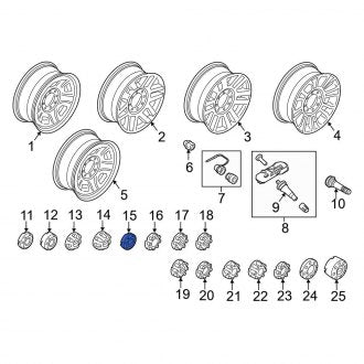 New OEM Wheel Cap Fits, 2017 Ford F-250 - Part # HC3Z1130Q