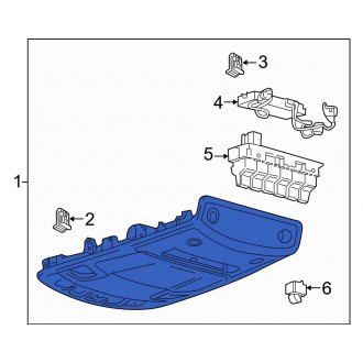 New OEM Upper Overhead Console Fits, 2020-2022 Ford F-350 - Part # NC3Z28519A58JW