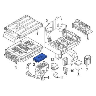 New OEM Upper Fuse and Relay Center Cover Fits, 2023-2024 Ford F-250 - Part # PC3Z14A003A