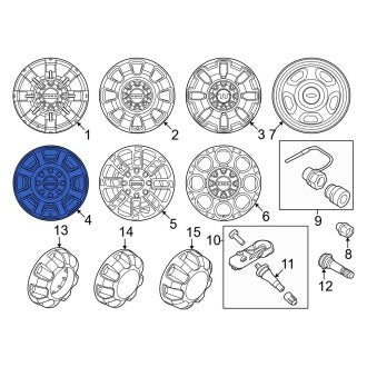 New OEM Wheel Fits, 2023-2024 Ford F-250 - Part # PC3Z1007C