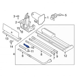 New OEM Wheel Lug Wrench Fits, 2023-2024 Ford F-350 - Part # LC3Z17003A