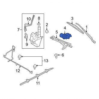 New OEM Windshield Wiper Motor Fits, 2008-2011 Mercury Mariner - Part # 8L8Z17508C