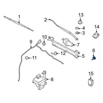 New OEM Windshield Wiper Linkage Screw Fits, 2010-2011 Mercury Milan - Part # W701121S424