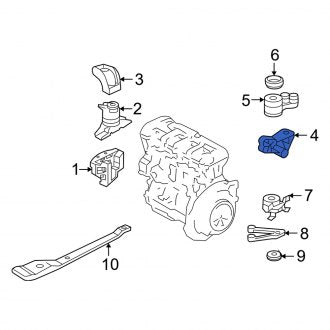 New OEM Upper Engine Mount Bracket Fits, 2005-2007 Mercury Mariner - Part # 5L8Z6061BB