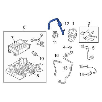 New OEM Vapor Canister Purge Valve Assembly Fits, 2009-2011 Mercury Mariner - Part # 9L8Z9D289A