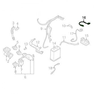 New OEM Front Left Oxygen Sensor Fits, 2002-2003 Chrysler Sebring - Part # MR507386