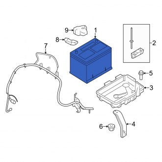 New OEM Vehicle Battery Fits, 2007-2010 Ford Edge - Part # BXT36R