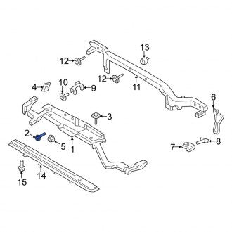 New OEM Upper Radiator Support Tie Bar Bolt Fits, 2015-2024 Ford Edge - Part # W505428S442