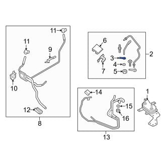 New OEM Upper Transmission Oil Cooler Line Bracket Fits, 2015-2024 Ford Edge - Part # F2GZ7B147A