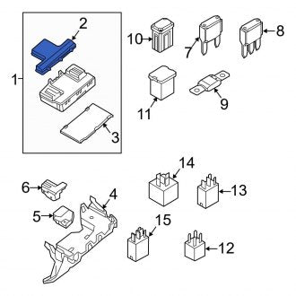 New OEM Upper Junction Block Cover Fits, 2015-2024 Ford Edge - Part # DG9Z14A003AA