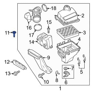 New OEM Valance Panel Screw Fits, 2015-2024 Ford Edge - Part # W716492S450B