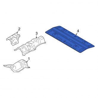 New OEM Rear Floor Pan Heat Shield Fits, 2015-2024 Ford Edge - Part # F2GZ5811434A