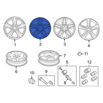 New OEM Wheel Fits, 2019-2024 Ford Edge - Part # KT4Z1007A