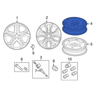 New OEM Wheel Fits, 2015-2018 Ford Edge - Part # FT4Z1007G