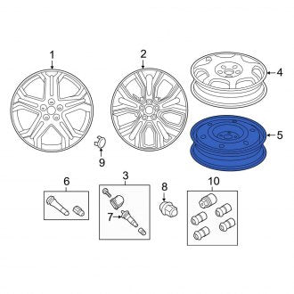 New OEM Wheel Fits, 2017-2018 Ford Edge - Part # FT4Z1007K