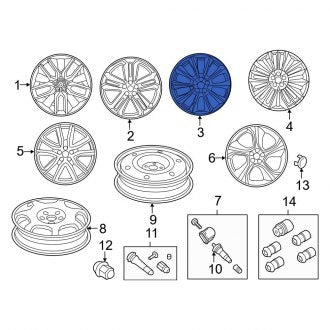 New OEM Wheel Fits, 2015-2018 Ford Edge - Part # FT4Z1007F