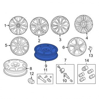 New OEM Wheel Fits, 2019-2024 Ford Edge - Part # KT4Z1007J