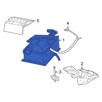 New OEM Vehicle Battery Fits, 2006-2007 Ford E-series - Part # BXS59