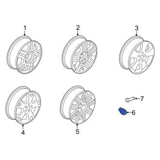 New OEM Wheel Lug Nut Fits, 2006-2007 Ford Freestar - Part # 6F2Z1012BA