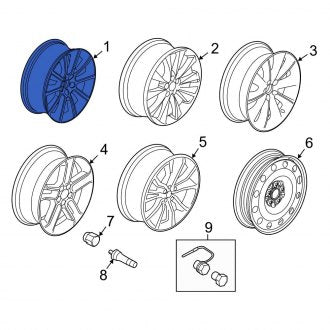 New OEM Wheel Fits, 2009-2012 Ford Flex - Part # BA8Z1007E