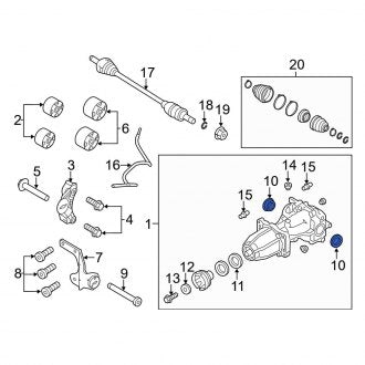 New OEM Rear Drive Axle Shaft Seal Fits, 2021-2024 Ford Bronco Sport - Part # CV6Z4B416D