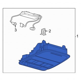 New OEM Upper Overhead Console Fits, 2021-2023 Ford Mustang Mach-E - Part # LJ8Z58519A70AQ