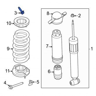 New OEM Upper Suspension Strut Bolt Fits, 2021-2024 Ford Mustang Mach-E - Part # W719462S439