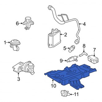 New OEM Vapor Canister Bracket Fits, 1998-2006 Lincoln Navigator - Part # F75Z9D665AC