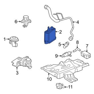 New OEM Vapor Canister Fits, 2005-2008 Lincoln Navigator - Part # 5L1Z9D653AA