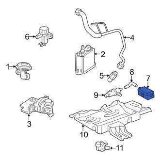 New OEM Vapor Canister Purge Valve Assembly Fits, 2003-2005 Lincoln Aviator - Part # 6L2Z9B328AA