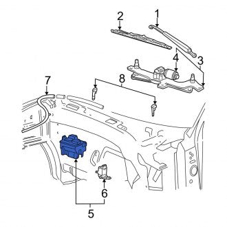 New OEM Washer Fluid Reservoir Fits, 2003-2004 Lincoln Navigator - Part # 2L1Z17618AA