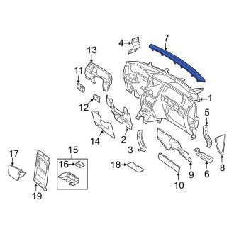 New OEM Windshield Defroster Nozzle Fits, 2003 Lincoln Navigator - Part # 5L7Z78044E82AAB